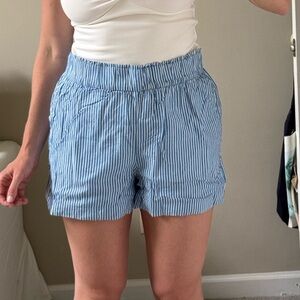 J. Crew Blue High Waist Shorts Relaxed Fit